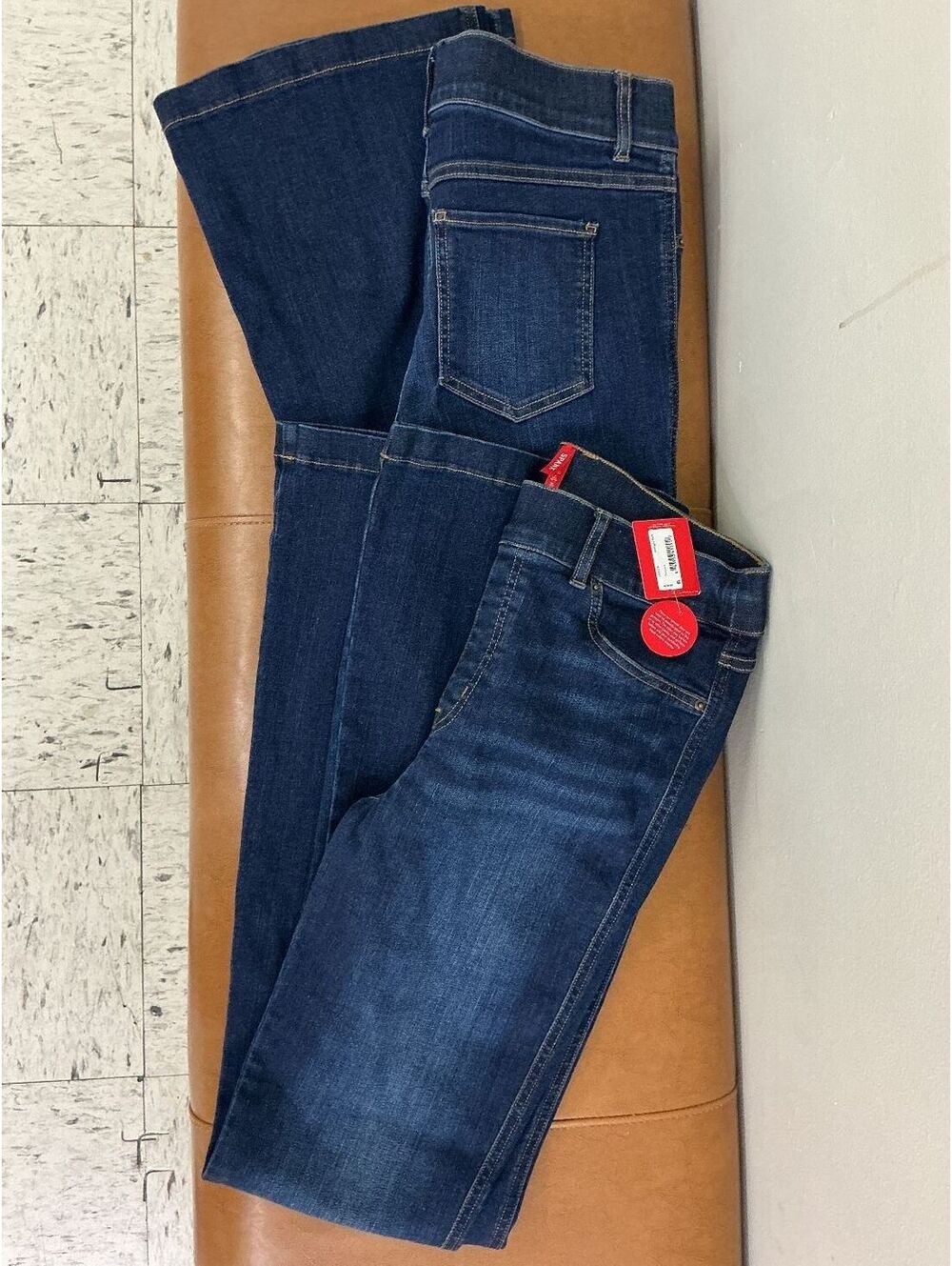 Bundle of 2 Spanx high rise Medium Wash Denim Flared Bootcut Jeans